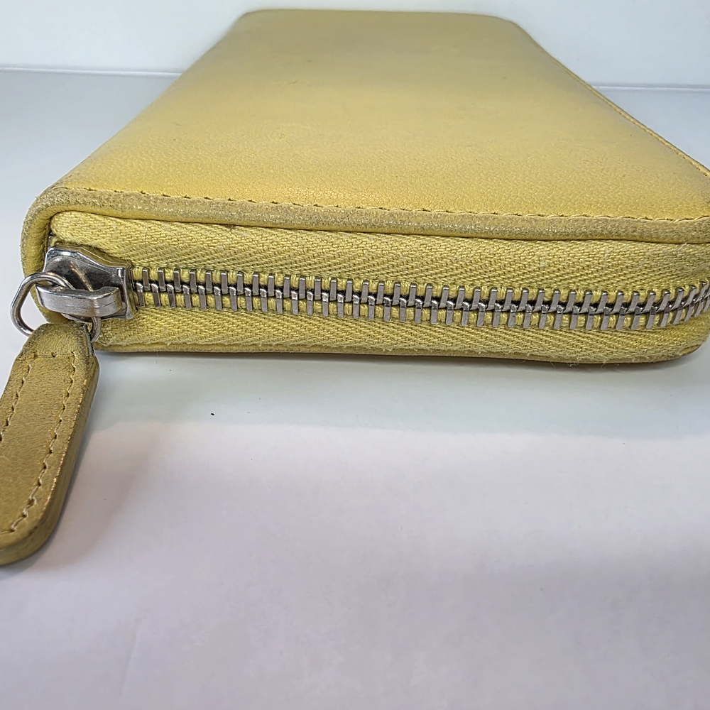 SOLD Chanel CC Zip Wallet – Yellow - Picture 5 of 8